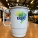 Caneca Alumínio Branca "VAI BRASIL"